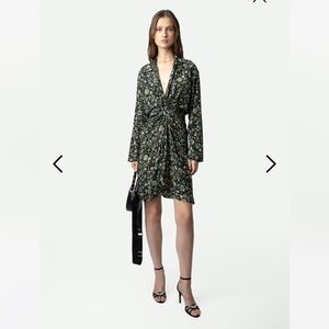 Pristine zadig and Voltaire silk rozo floral dress